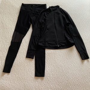Mondetta moto legging jacket set